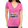 Tultex 214 - Ladies' Slim Fit Fine Jersey V-Neck Thumbnail