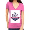 Tultex 214 - Ladies' Slim Fit Fine Jersey V-Neck Thumbnail