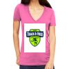 Tultex 214 - Ladies' Slim Fit Fine Jersey V-Neck Thumbnail