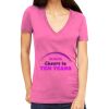 Tultex 214 - Ladies' Slim Fit Fine Jersey V-Neck Thumbnail