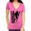 Tultex 214 - Ladies' Slim Fit Fine Jersey V-Neck Thumbnail