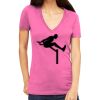 Tultex 214 - Ladies' Slim Fit Fine Jersey V-Neck Thumbnail