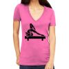 Tultex 214 - Ladies' Slim Fit Fine Jersey V-Neck Thumbnail