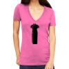 Tultex 214 - Ladies' Slim Fit Fine Jersey V-Neck Thumbnail
