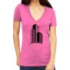 Tultex 214 - Ladies' Slim Fit Fine Jersey V-Neck Thumbnail