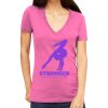 Tultex 214 - Ladies' Slim Fit Fine Jersey V-Neck Thumbnail