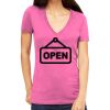 Tultex 214 - Ladies' Slim Fit Fine Jersey V-Neck Thumbnail