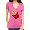 Tultex 214 - Ladies' Slim Fit Fine Jersey V-Neck Thumbnail