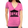 Tultex 214 - Ladies' Slim Fit Fine Jersey V-Neck Thumbnail