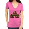 Tultex 214 - Ladies' Slim Fit Fine Jersey V-Neck Thumbnail