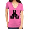 Tultex 214 - Ladies' Slim Fit Fine Jersey V-Neck Thumbnail