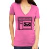 Tultex 214 - Ladies' Slim Fit Fine Jersey V-Neck Thumbnail