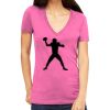 Tultex 214 - Ladies' Slim Fit Fine Jersey V-Neck Thumbnail