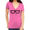 Tultex 214 - Ladies' Slim Fit Fine Jersey V-Neck Thumbnail