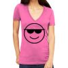 Tultex 214 - Ladies' Slim Fit Fine Jersey V-Neck Thumbnail