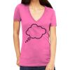 Tultex 214 - Ladies' Slim Fit Fine Jersey V-Neck Thumbnail