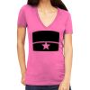 Tultex 214 - Ladies' Slim Fit Fine Jersey V-Neck Thumbnail